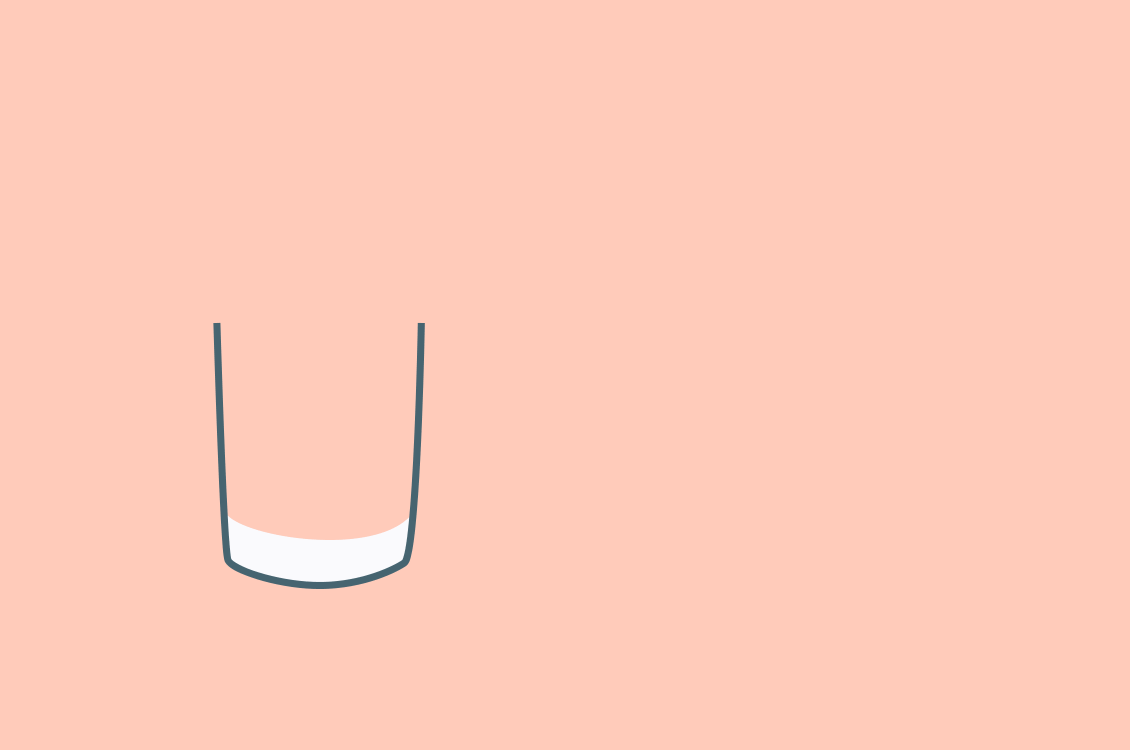 Vector image of a glass of drinks